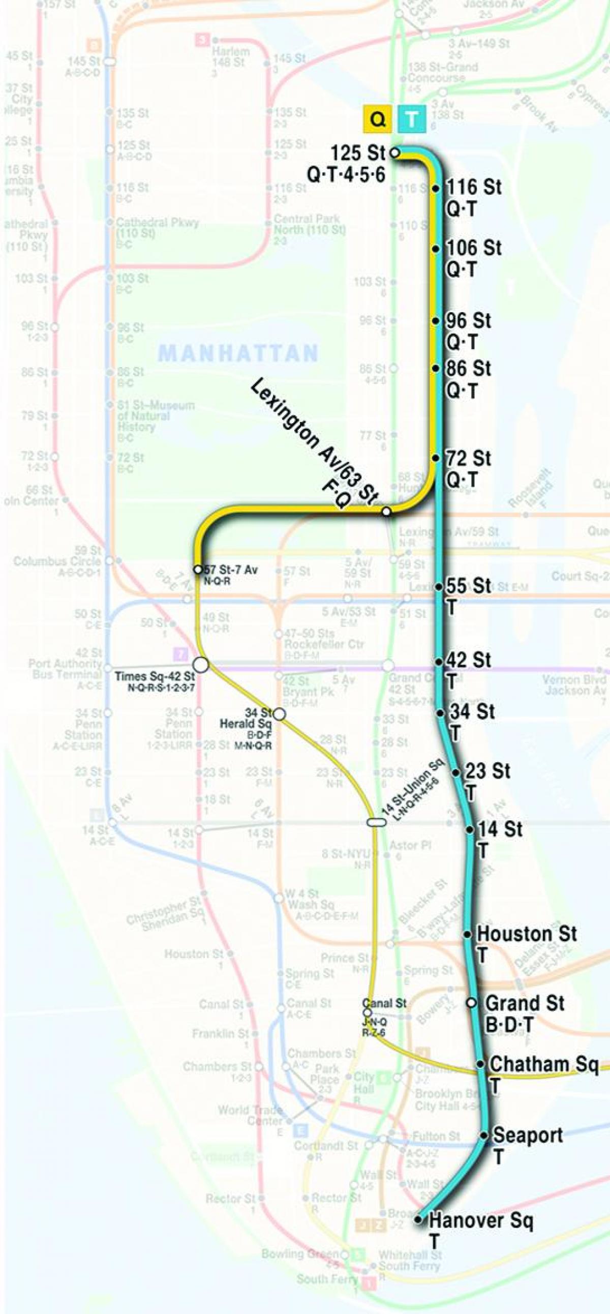 карта метро другі авеню