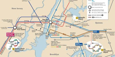 Jfk да Манхэтэна карце метро
