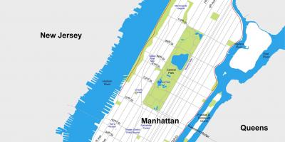 Карта горада Манхеттена для друку