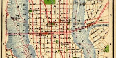 Карта старога Манхэтэна